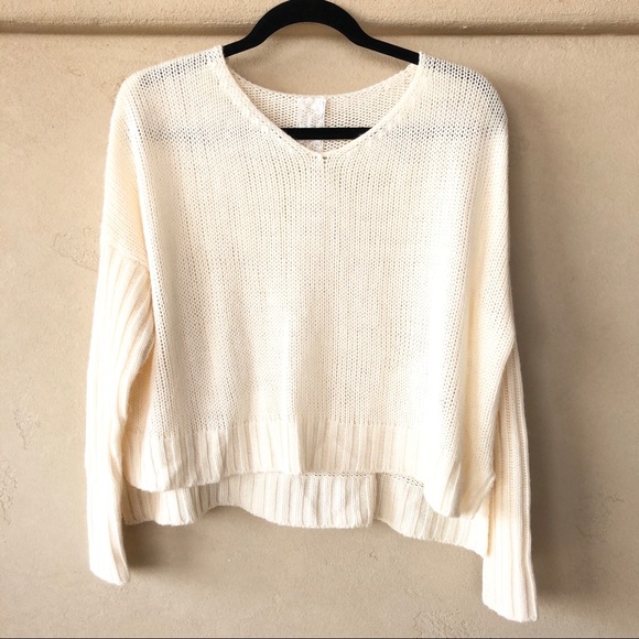 Sadie Sage Cream Boxy Sweater 